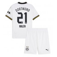 Camiseta Borussia Dortmund Donyell Malen #21 Tercera Equipación para niños 2024-25 manga corta (+ pantalones cortos)